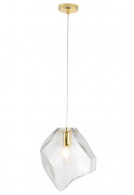 Подвесной светильник Crystal Lux NUESTRO SP1 GOLD/TRANSPARENT