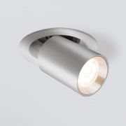Встраиваемый точечный светодиодный светильник 9917 LED 10W 4200K серебро Elektrostandard Pispa 46903