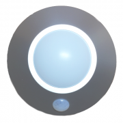 Многофункциональный автономный сенсорный светильник 2W (круг, серебро) CL002