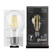 Лампа Gauss LED Filament Graphene A60 E27 15W 4100К 102802215